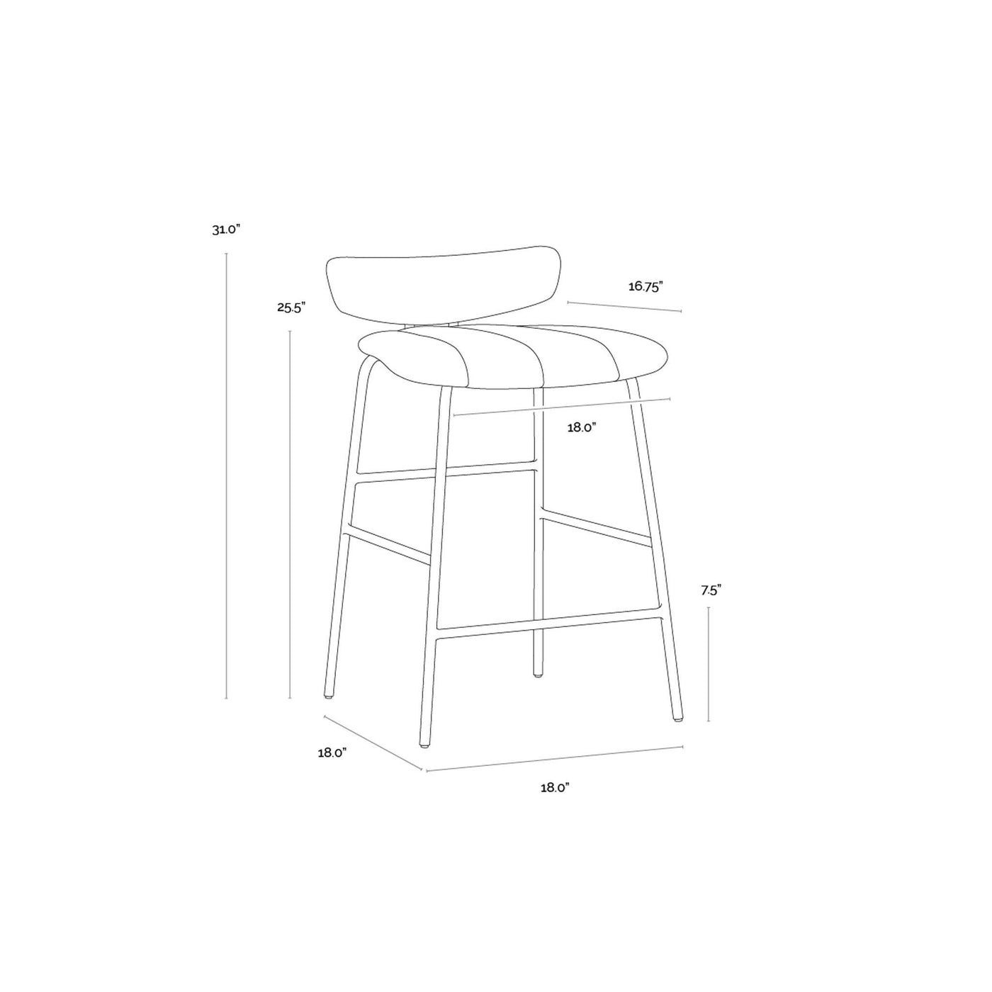 LORELEI COUNTER STOOL