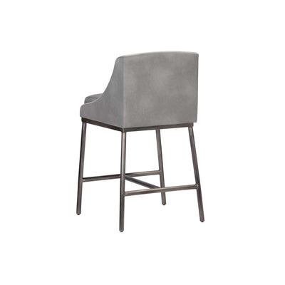 DALARY COUNTER STOOL - BRAVO METAL / POLO CLUB STONE