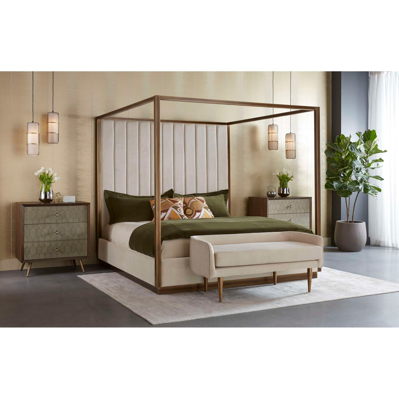 CASETTE CANOPY BED - KING - PICCOLO PROSECCO