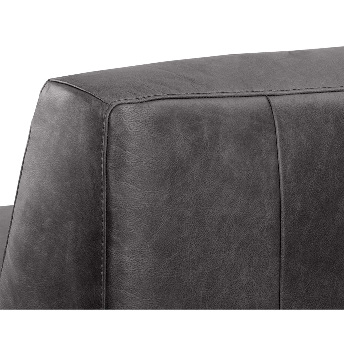 Watson Modular - Armless Chair - Marseille Black Leather