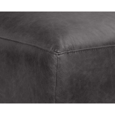 Watson Modular - Armless Chair - Marseille Black Leather