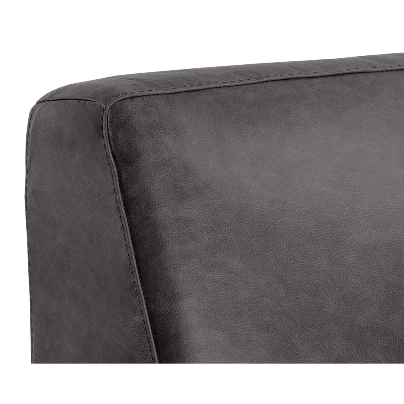 Watson Modular - Armless Chair - Marseille Black Leather