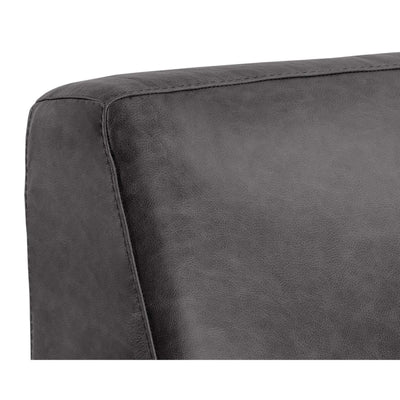 WATSON MODULAR - ARMLESS CHAIR - MARSEILLE BLACK LEATHER