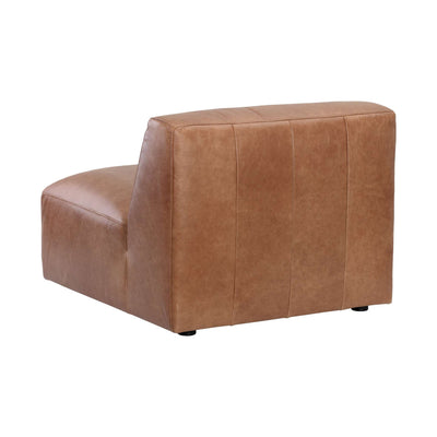 Watson Modular - Armless Chair - Marseille Camel Leather