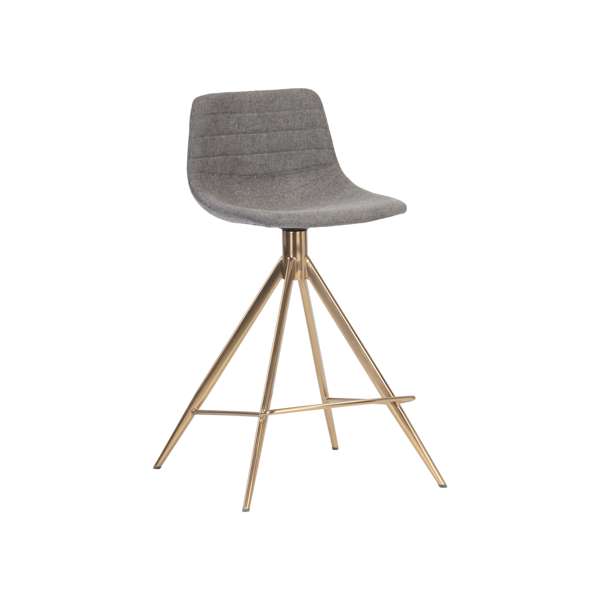 Andres Swivel Counter Stool - Belfast Koala Grey