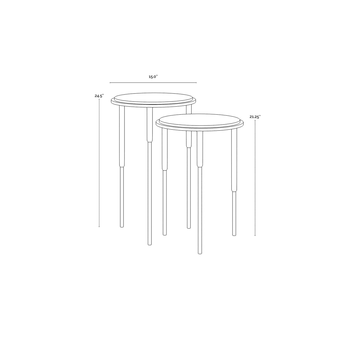 KYRIE NESTING END TABLES (SET OF 2)