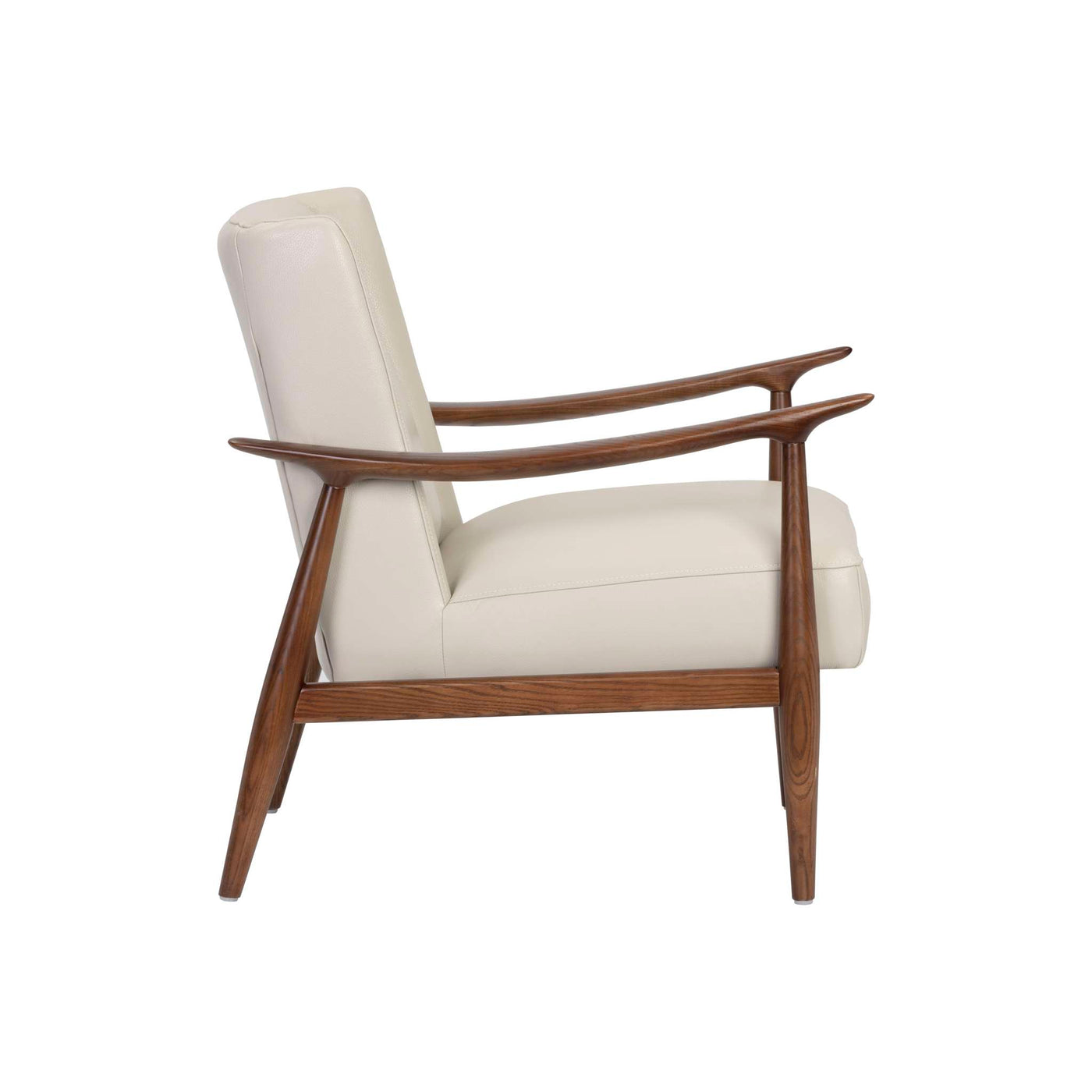 Azella Lounge Chair - Manchester Stone Leather