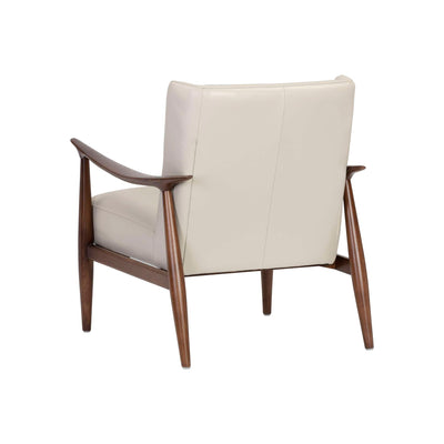 AZELLA LOUNGE CHAIR - MANCHESTER STONE LEATHER