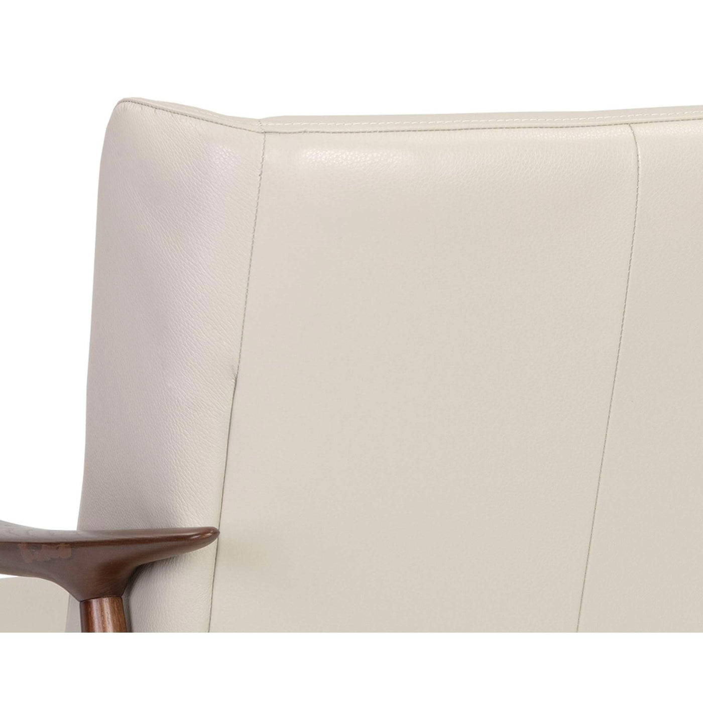 Azella Lounge Chair - Manchester Stone Leather