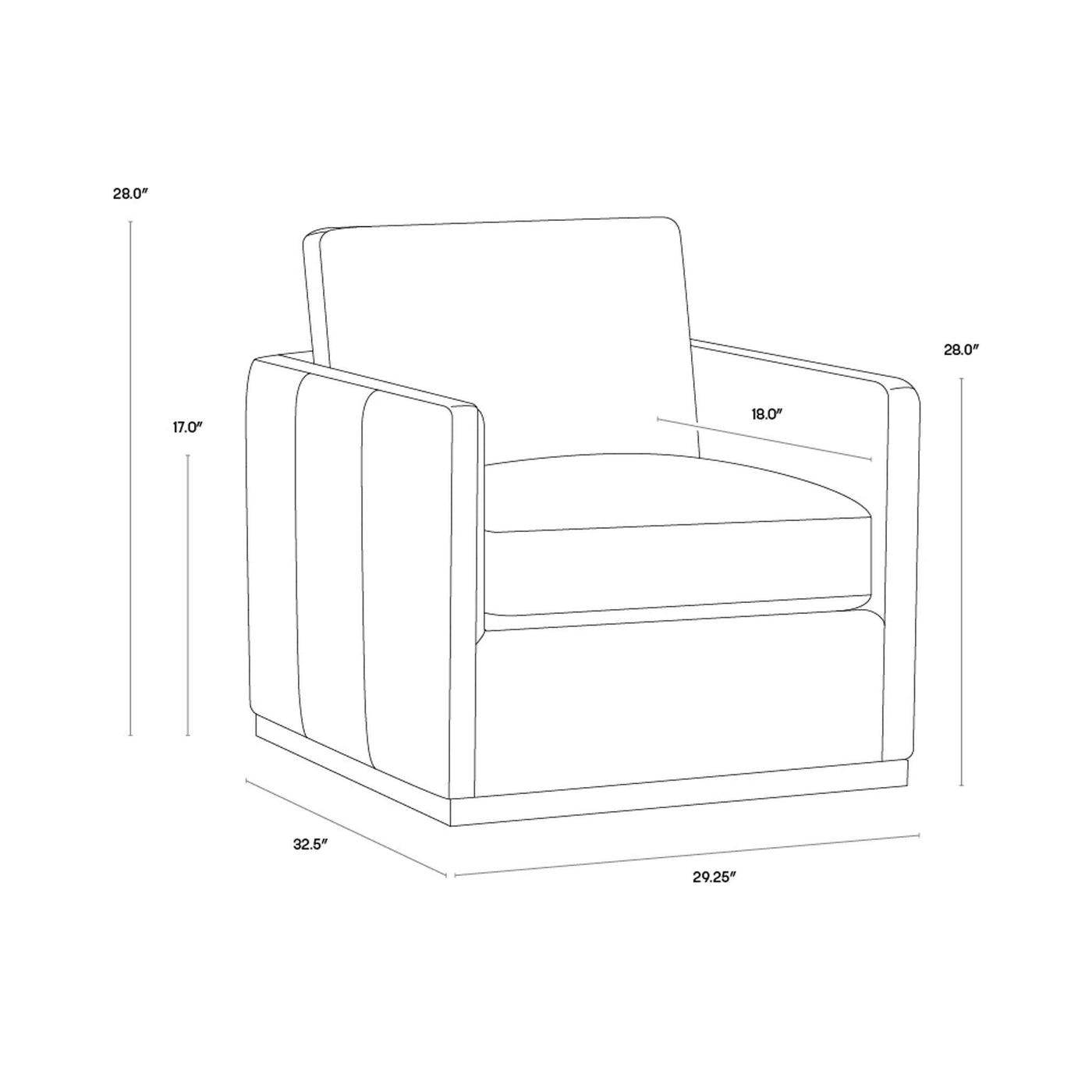 Portman Swivel Lounge Chair