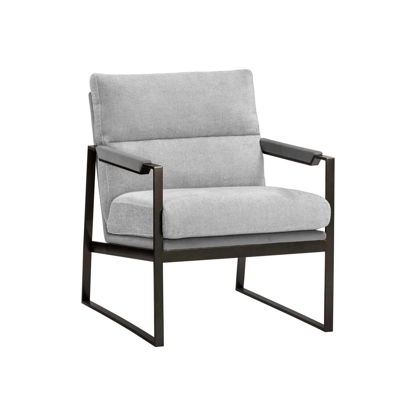 David Lounge Chair - San Remo Winter Cloud / Antonio Charcoal