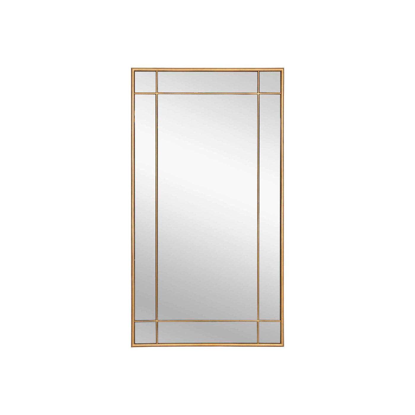 PASADENA FLOOR MIRROR - BRASS