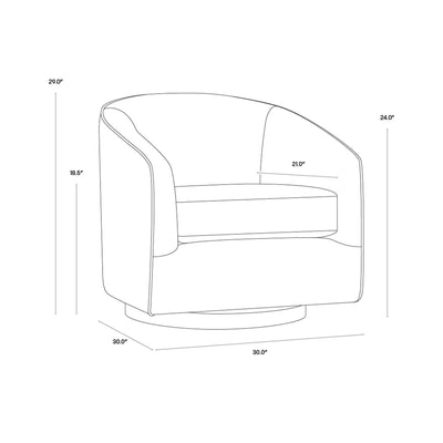 Hazel Swivel Lounge Chair