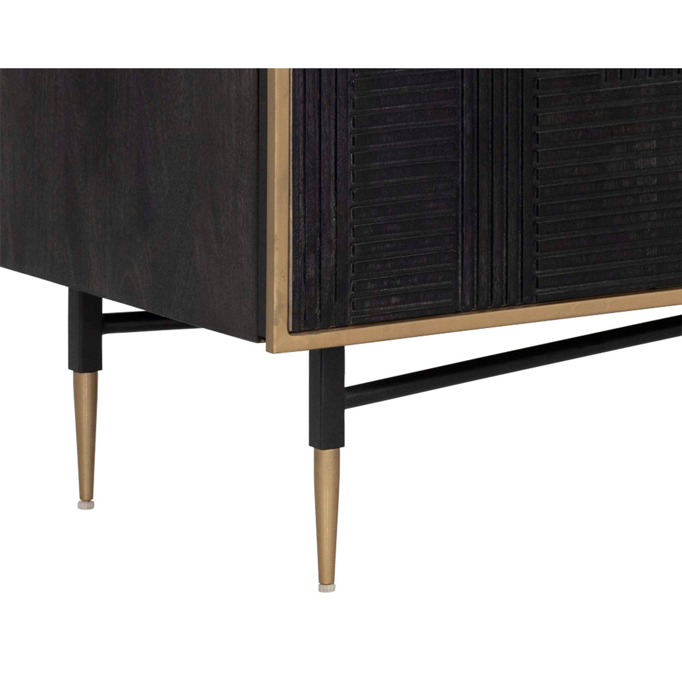 MARKWOOD SIDEBOARD - BRASS - DARK BROWN