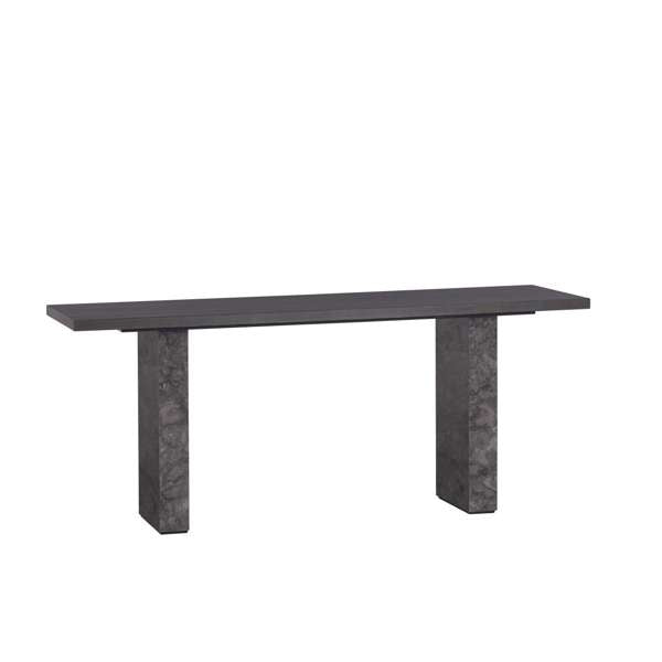 Rebel Console Table - Grey Marble / Charcoal Grey