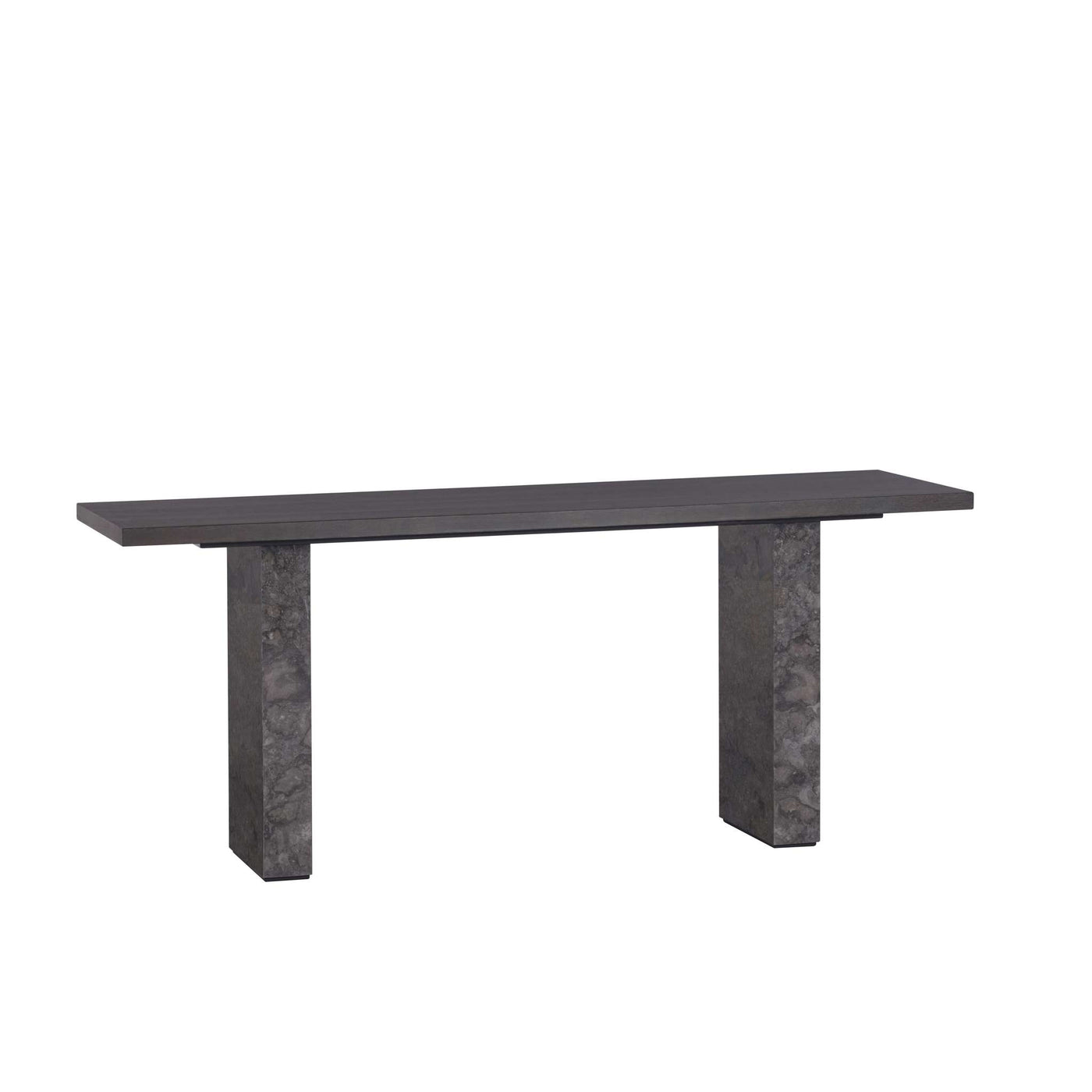 Rebel Console Table - Grey Marble / Charcoal Grey