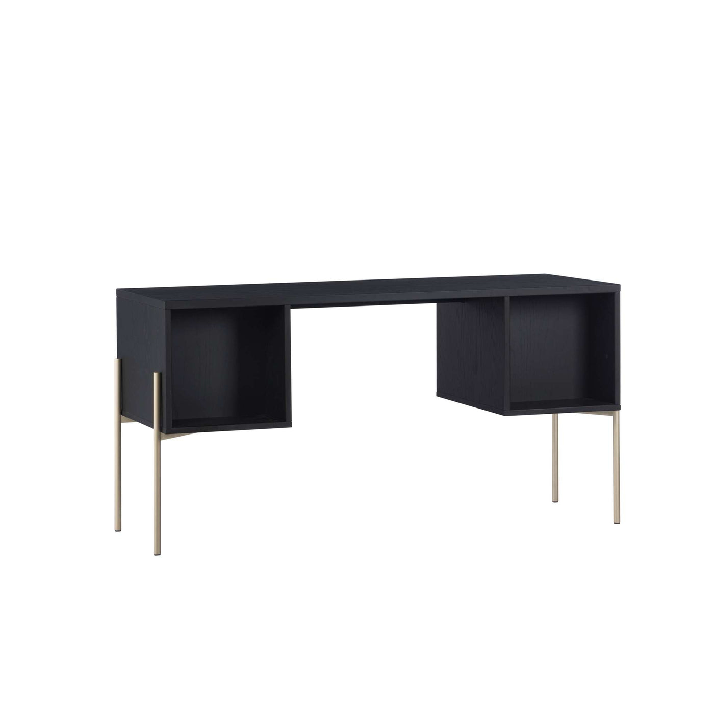 Avida Desk - Gold - Black/Natural