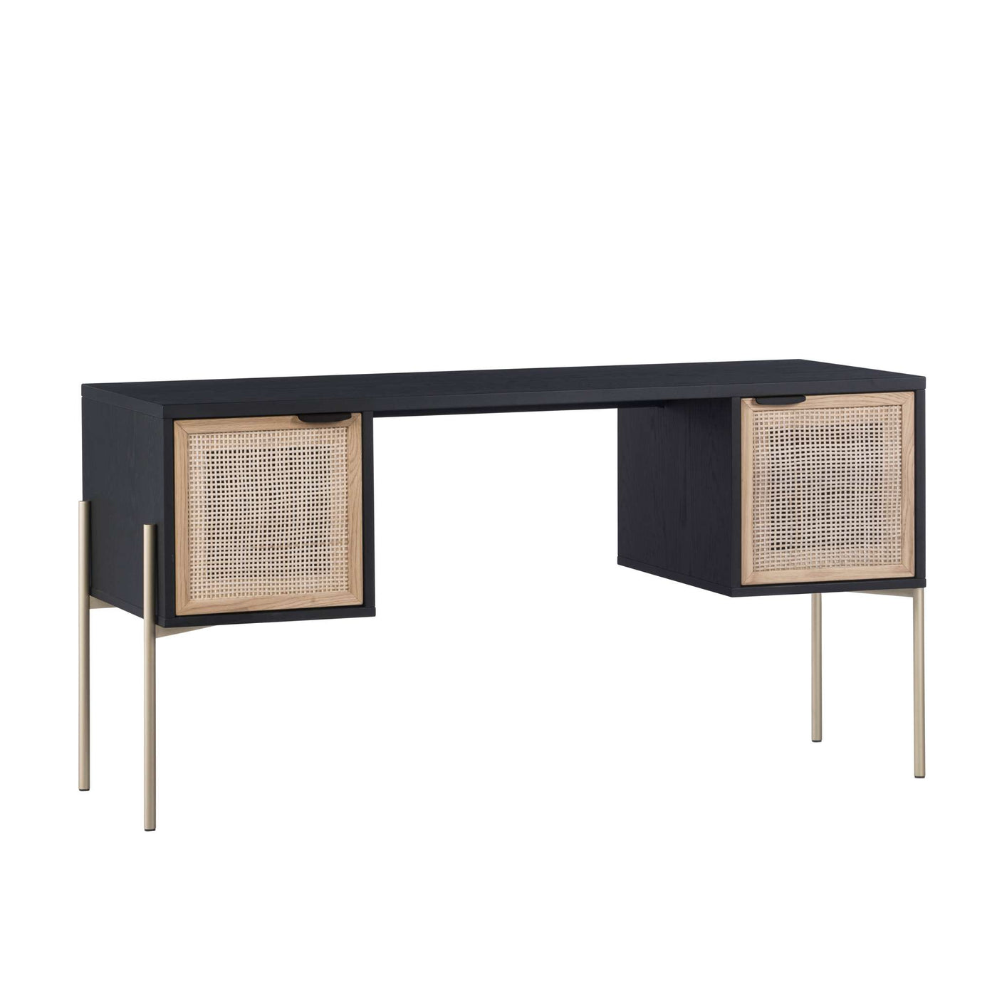 Avida Desk - Gold - Black/Natural