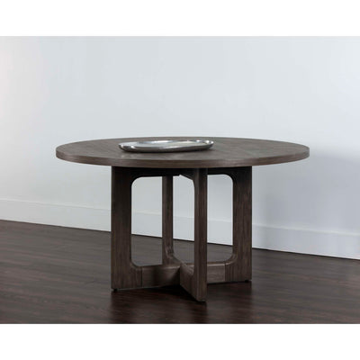 Cypher Dining Table Top - Wood - Dark Brown - 55"