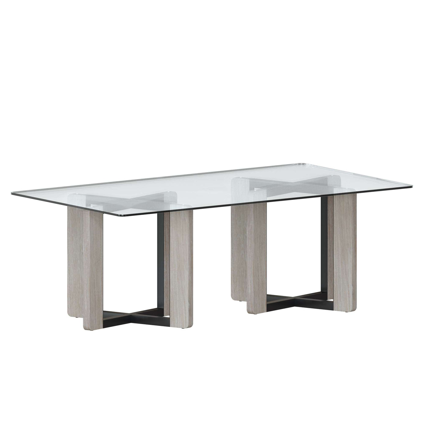 GLASS DINING TABLE TOP - RECTANGULAR - CLEAR - 86.5"