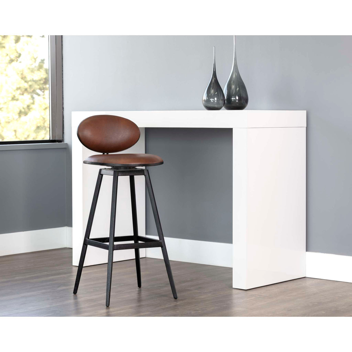 Ember Swivel Barstool - Bravo Cognac