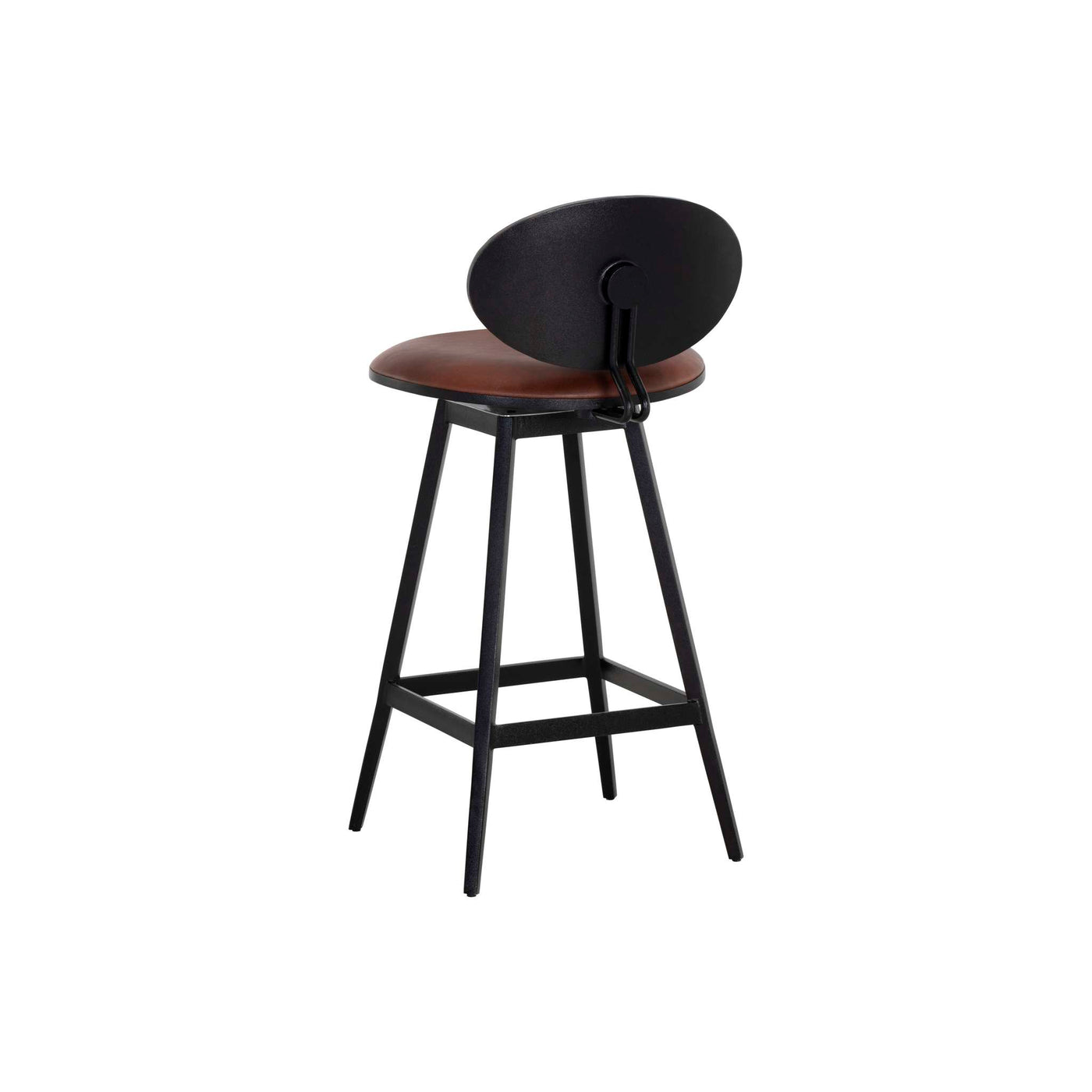 EMBER SWIVEL COUNTER STOOL - BRAVO COGNAC