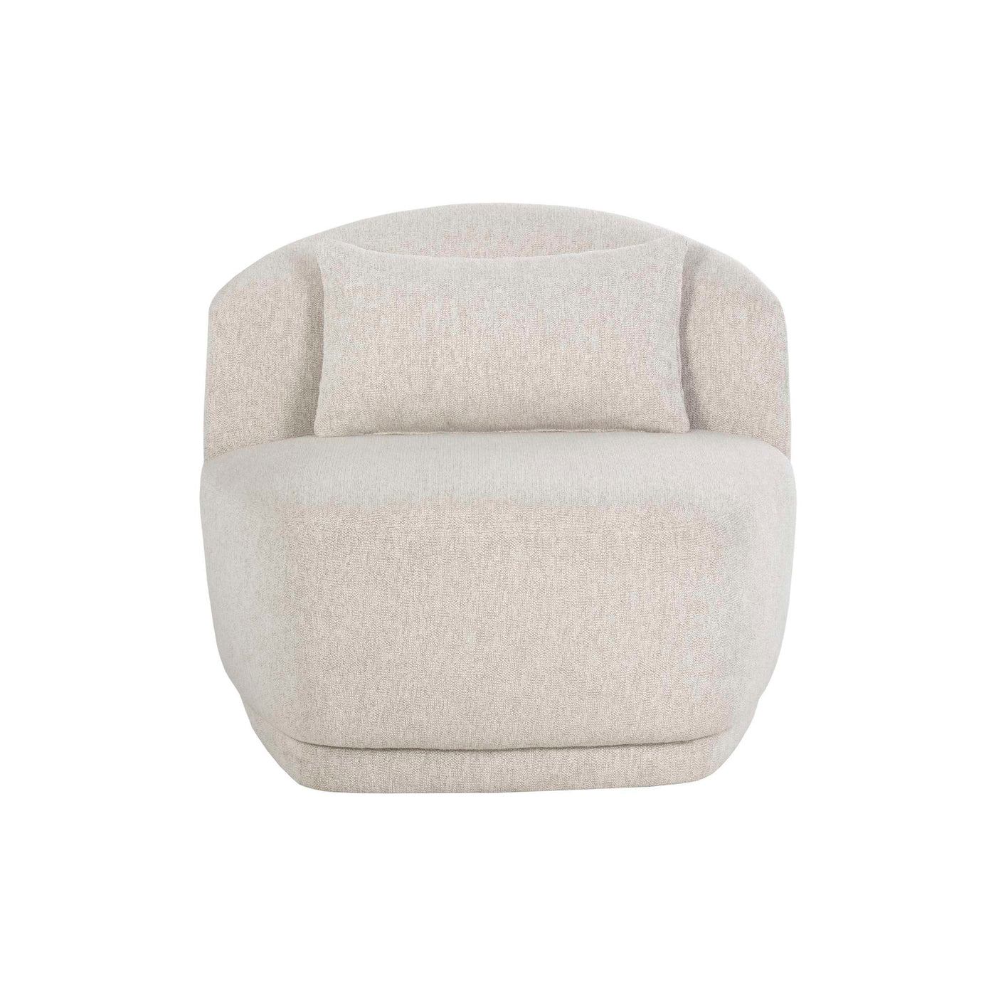 SORAYA SWIVEL ARMLESS CHAIR