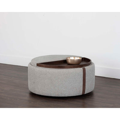 BORELLI WHEELED STORAGE OTTOMAN