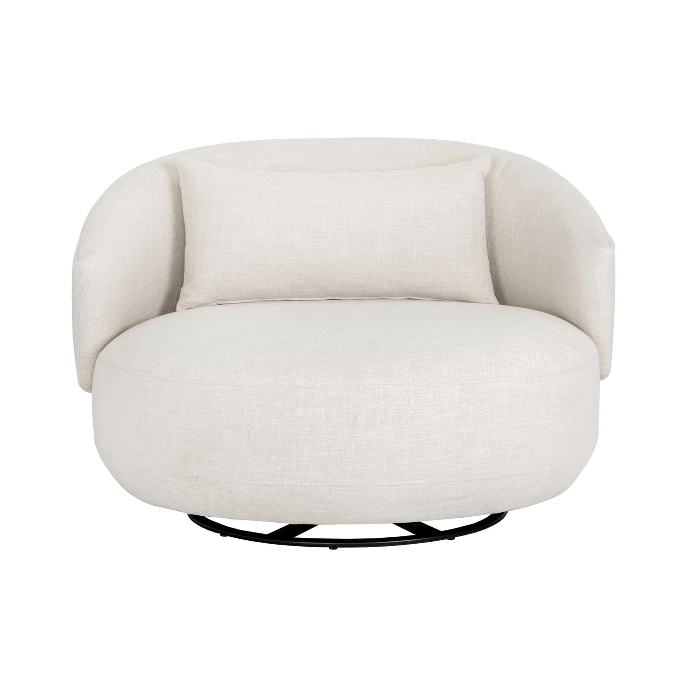 Walsh Swivel Lounge Chair - Effie Linen