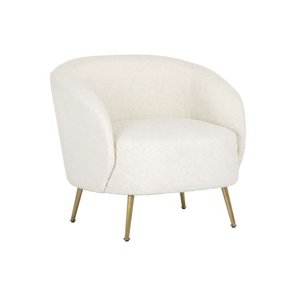 Clea Lounge Chair - Altro White