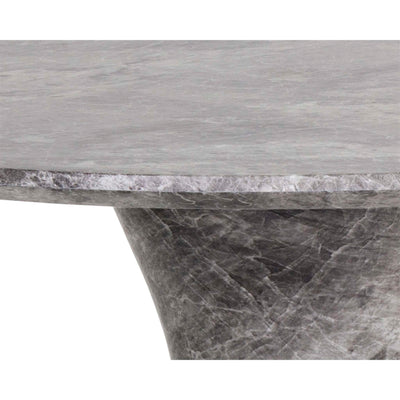 Shelburne Counter Table - Marble Look - Grey