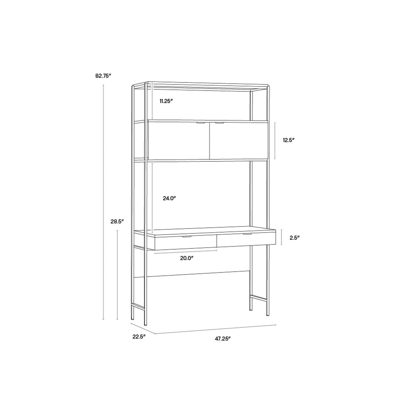 AMBROSE MODULAR WALL DESK