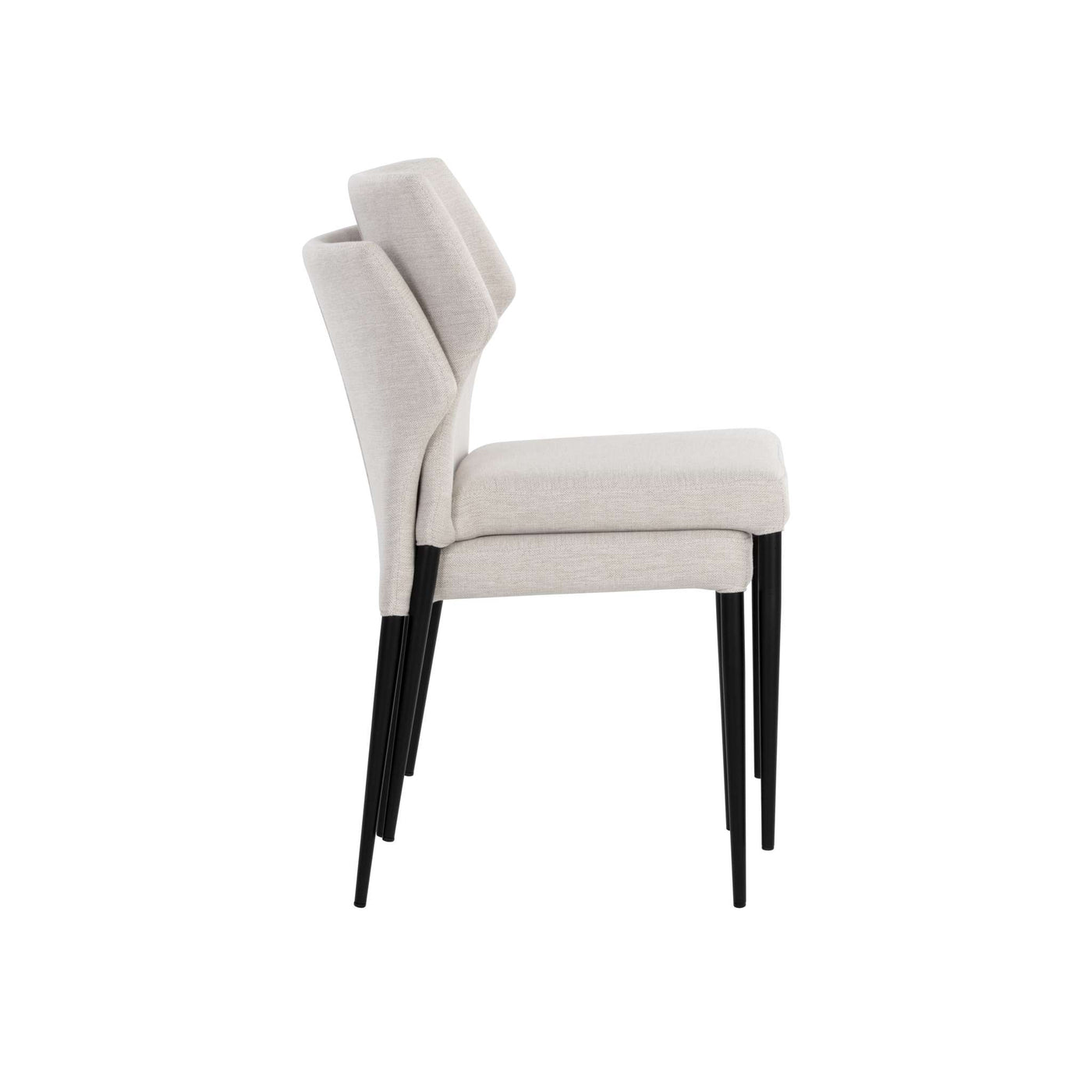 James Stackable Dining Chair (Sef Of 2)