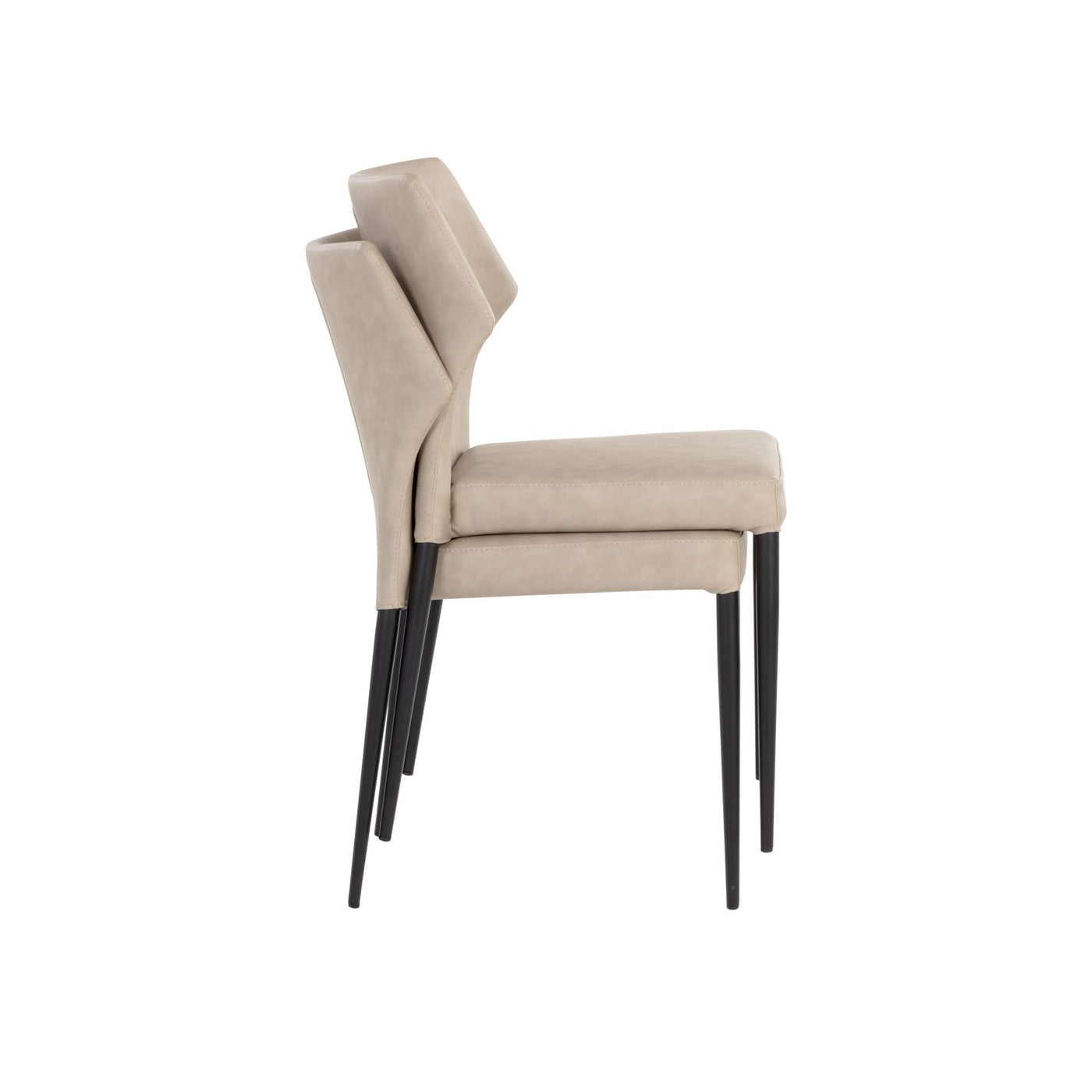 James Stackable Dining Chair (Sef Of 2)