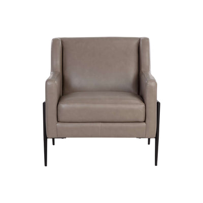 TALULA LOUNGE CHAIR - ALPINE GREY LEATHER