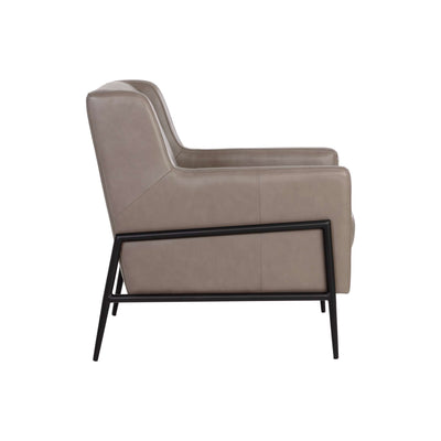 Talula Lounge Chair - Alpine Grey Leather