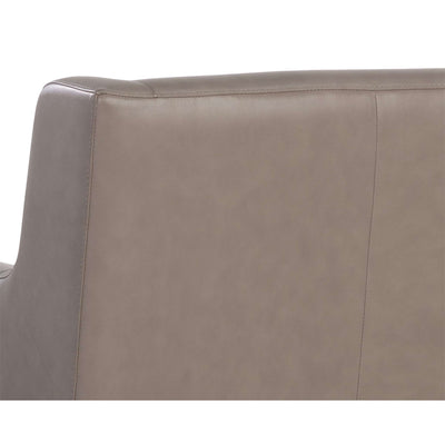 TALULA LOUNGE CHAIR - ALPINE GREY LEATHER