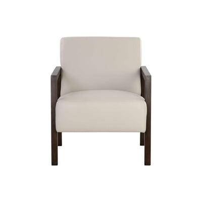 NEYMAR LOUNGE CHAIR - LINEA LIGHT GREY LEATHER