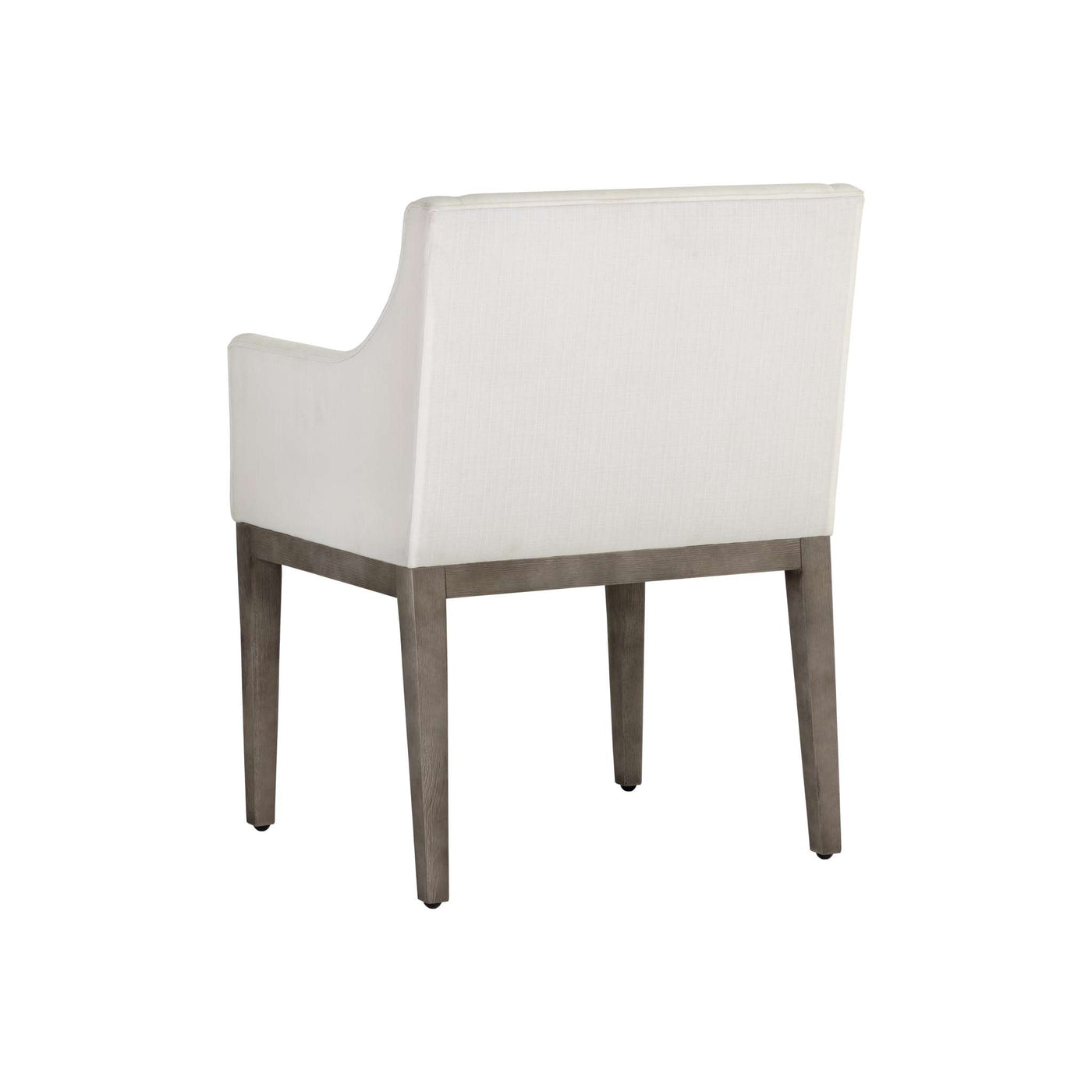 Malik Dining Armchair - Ash Grey - Linoso Ivory