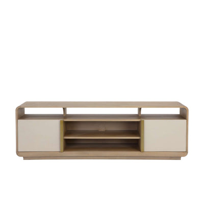 KAYDEN MEDIA CONSOLE AND CABINET - OYSTER SHAGREEN