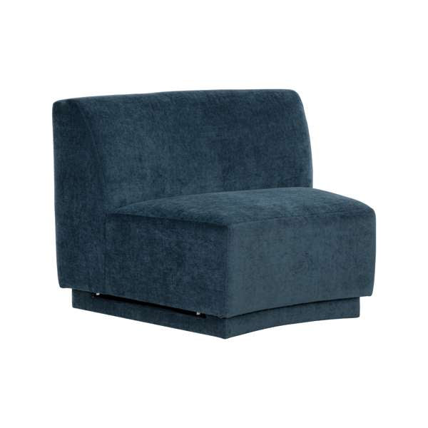 Jaclyn Modular - Armless Chair - Danny Dusty Blue