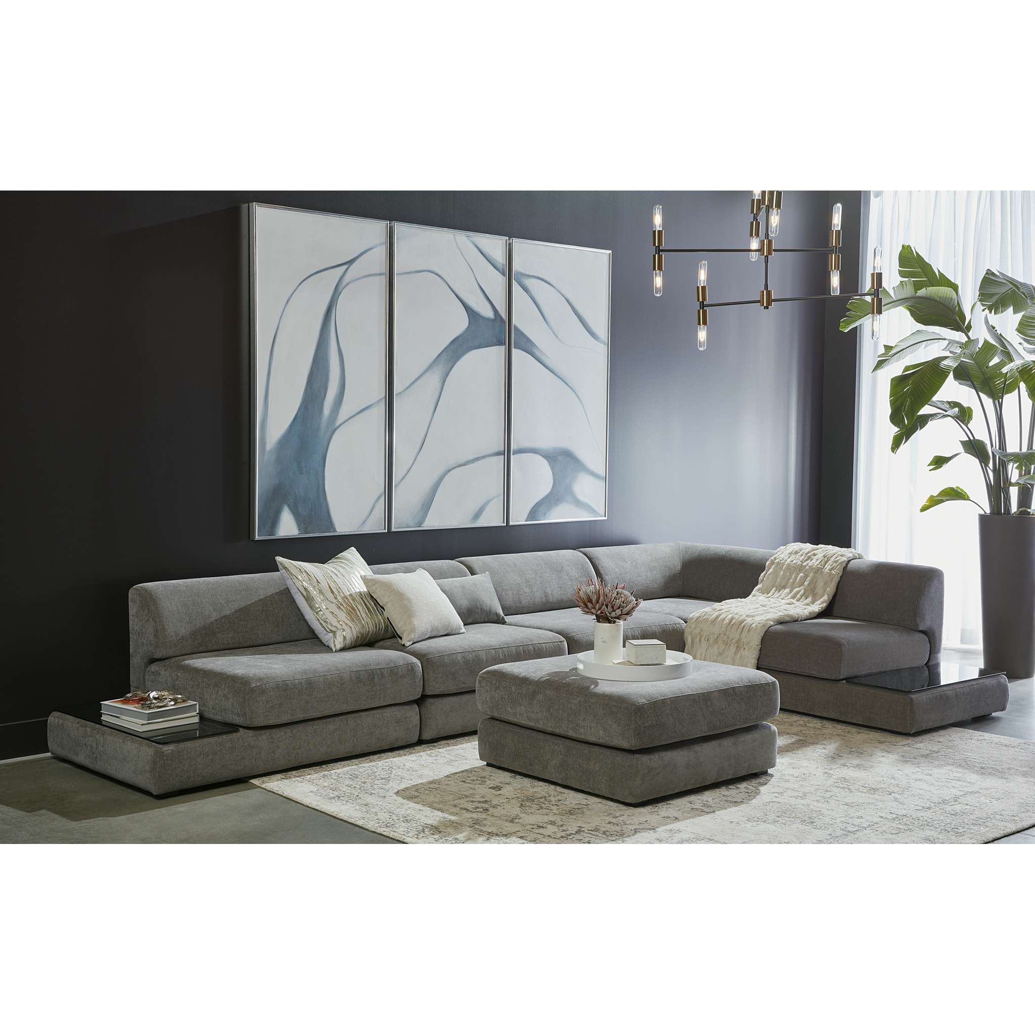 HARMONY MODULAR - SECTIONAL - DANNY DARK GREY