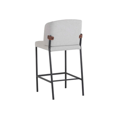 Pearce Counter Stool - Light Grey / Bravo Cognac (Sef Of 2)