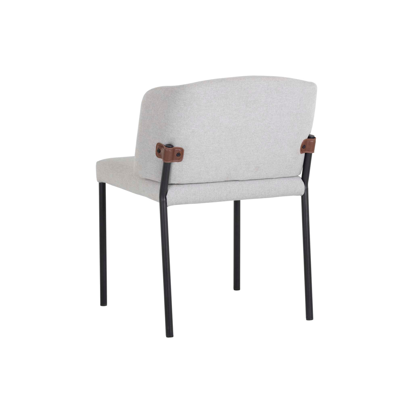 PEARCE DINING CHAIR - LIGHT GREY / BRAVO COGNAC (Sef of 2)