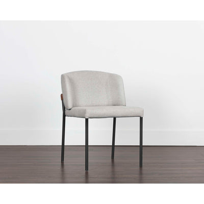 Pearce Dining Chair - Light Grey / Bravo Cognac (Sef Of 2)