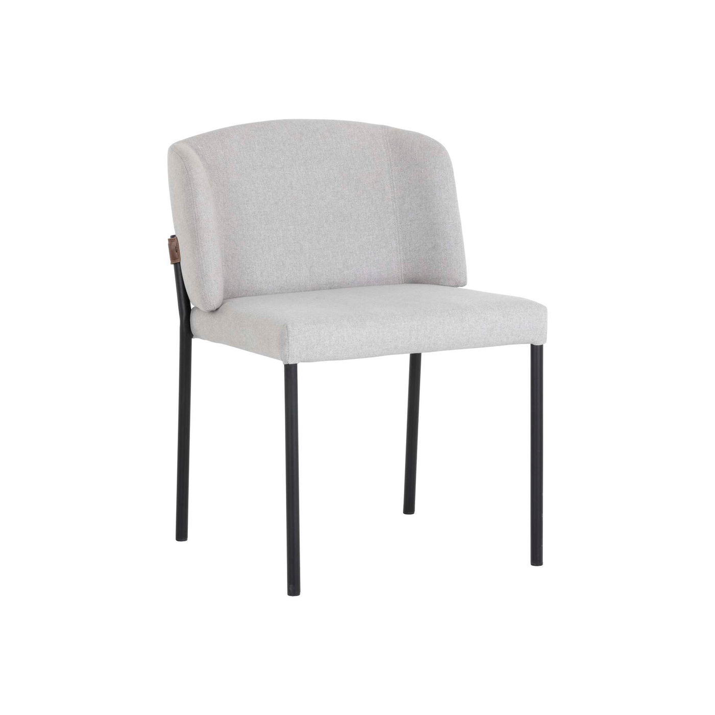 Pearce Dining Chair - Light Grey / Bravo Cognac (Sef Of 2)