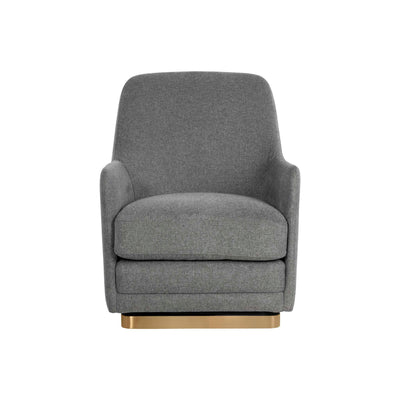 MARCELA SWIVEL LOUNGE CHAIR - BELFAST KOALA GREY