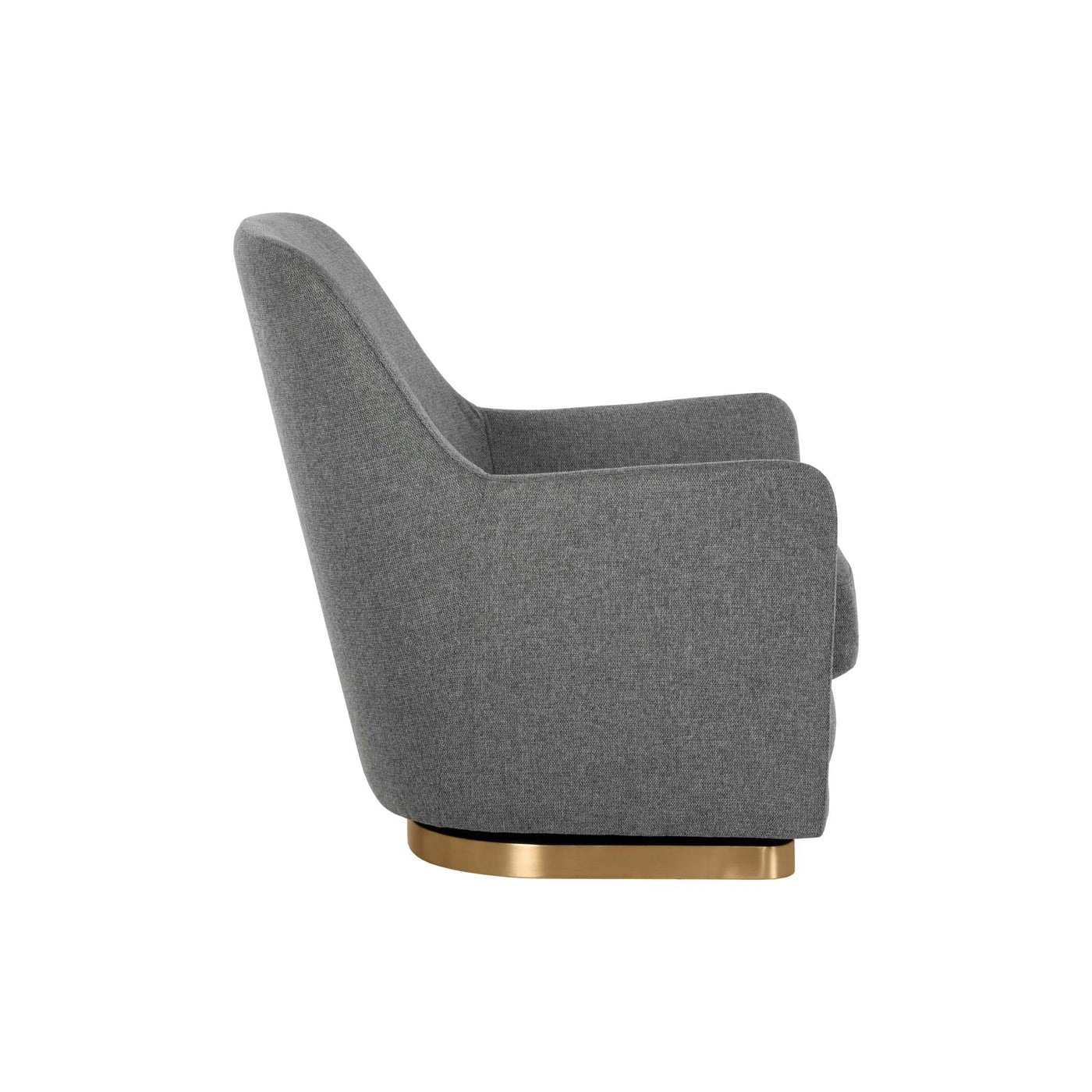 MARCELA SWIVEL LOUNGE CHAIR - BELFAST KOALA GREY