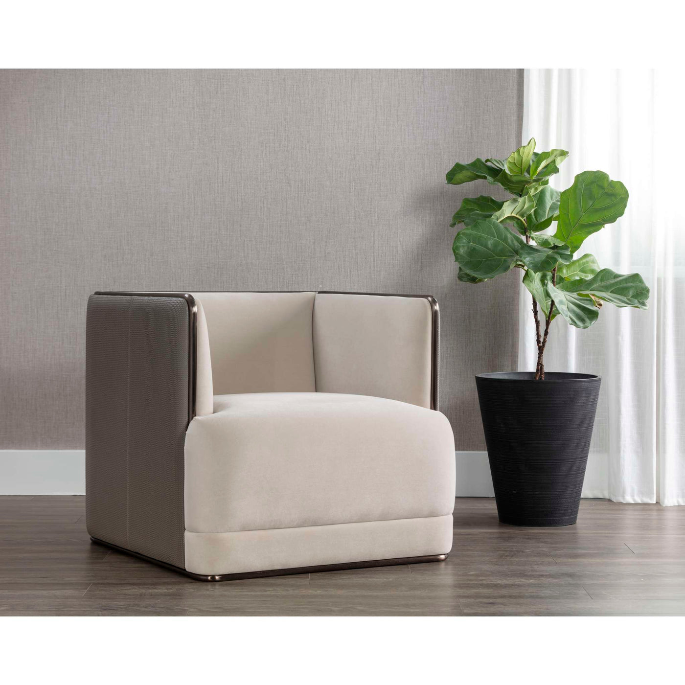 SIERRA ARMCHAIR - MEG TAUPE / PORCINI TAUPE