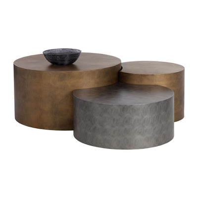 Neo Coffee Tables (Set Of 3) - Antique Brass